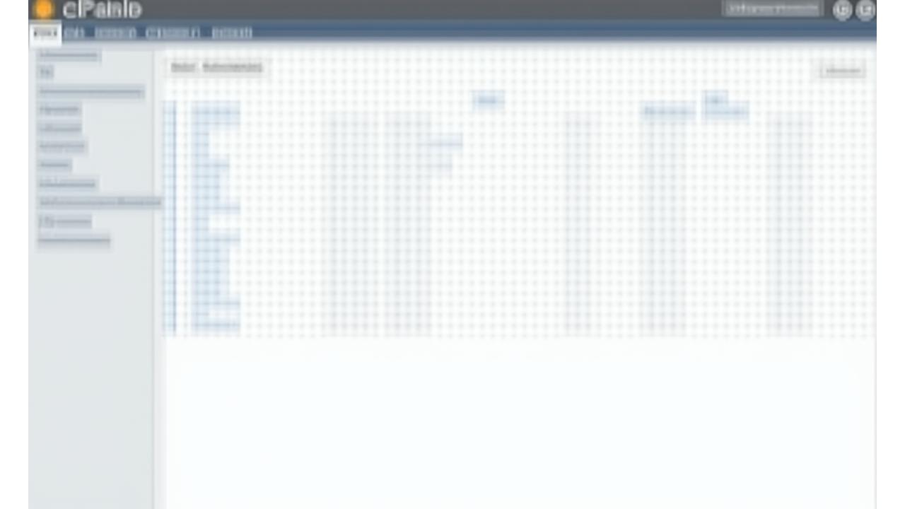 cPanel arayüzünün temiz ve düzenli ekran görüntüsü