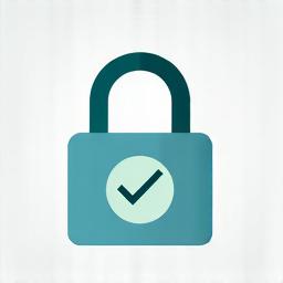 Domain Validated SSL sertifikasını temsil eden sade kilit ikon
