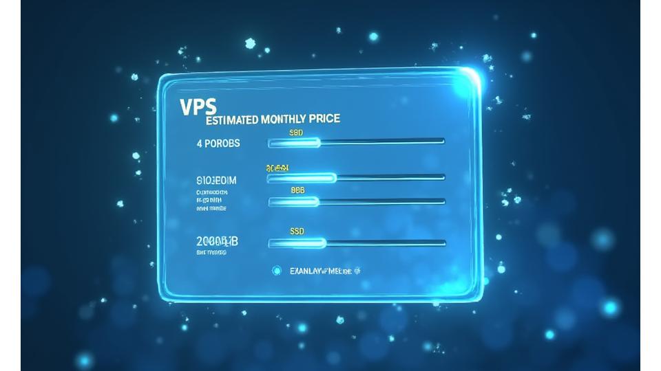 VPS yapılandırıcısı arayüzü, CPU, RAM ve disk seçeneklerinin göründüğü bir ekran görüntüsü.