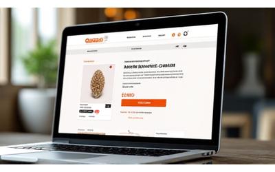 Online mağaza için e-ticaret web sitesi şablonu örneği