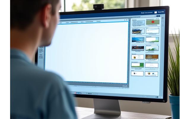 Kodsuz web sitesi düzenleme ekranı, widget ve element kütüphanesi gösterimi