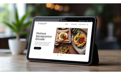 Modern restoran web sitesi şablonu örneği